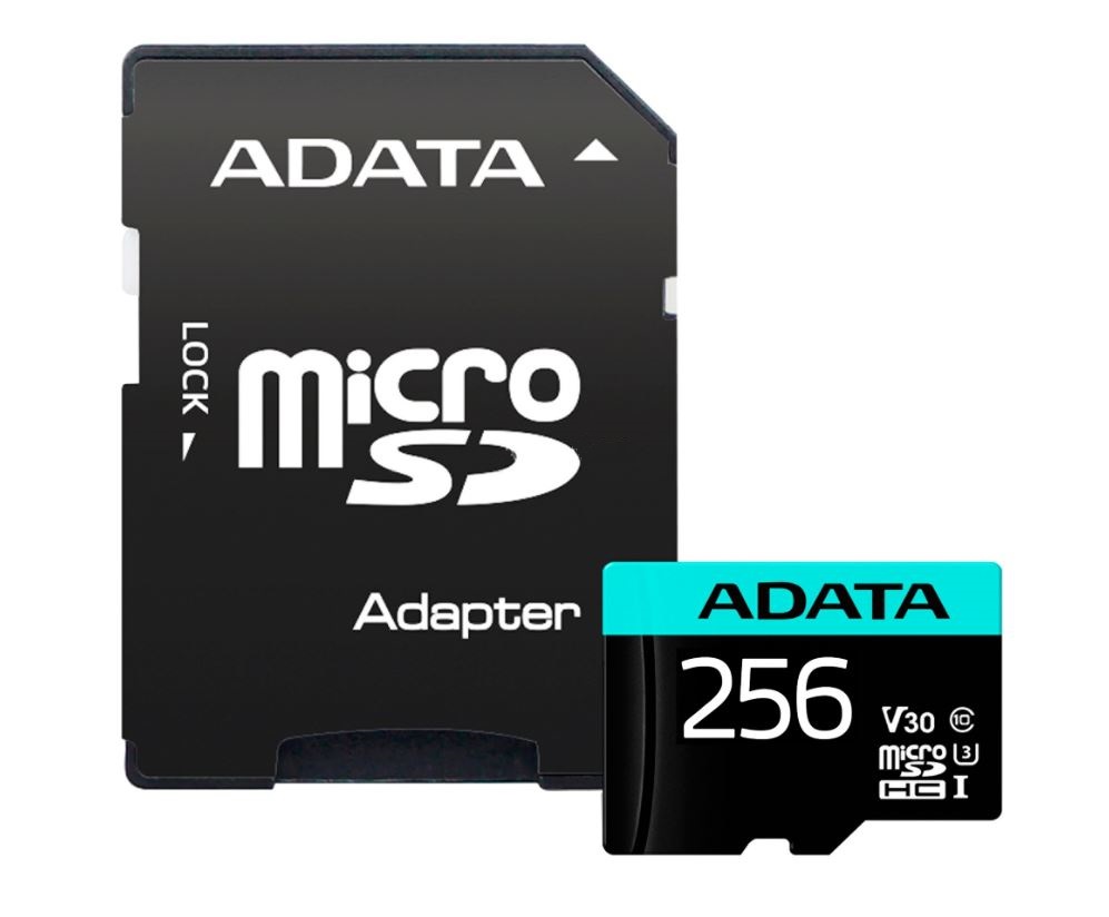 ADATA - Premier Pro - UHS-I U3 - 256 GB - micro SDXC - Flash memory class 10 - with Adapter