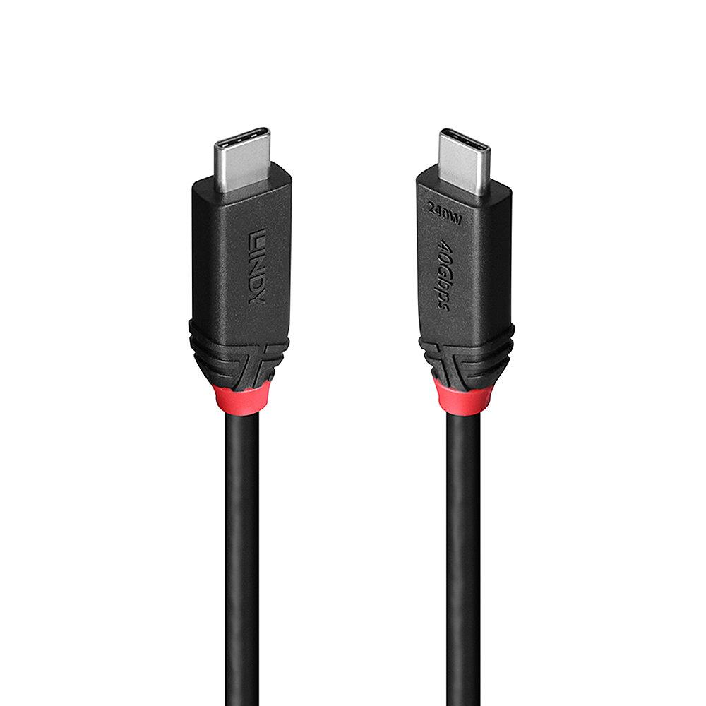 CABLE USB4 240W TYPE C 1M/BLACK LINE 37001 LINDY