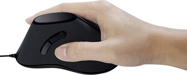 Logilink - Ergonomic Vertical Mouse - ID0158 - Wired - Optical - Black