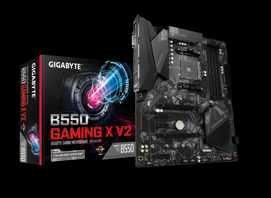 Gigabyte - B550 GAMING X V2 - Processor family AMD - Processor socket AM4 - DDR4 DIMM - Memory slots 4 - Chipset AMD B - ATX