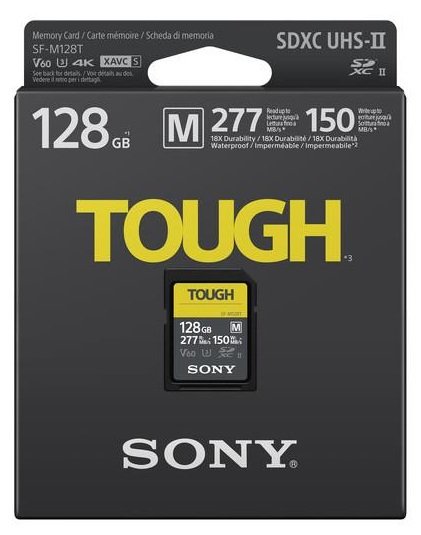Sony - Tough Memory Card - UHS-II - 128 GB - SDXC - Flash memory class 10