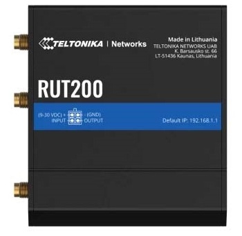 TELTONIKA IOT ROUTER RUT200 4G (CAT4) 2X10/100 RJ45 AC WIFI