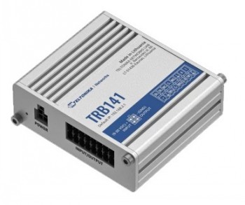 LTE Gateway: No WiFi, 4G, Input/Output, Micro USB - LTE Gateway - TRB141 - No Wi-Fi - Ethernet LAN (RJ-45) ports 0 - Mesh Support No - MU-MiMO No - 2G/3G/4G - Antenna type 1 x SMA for LTE - 1 x Virtual network interface via micro USB