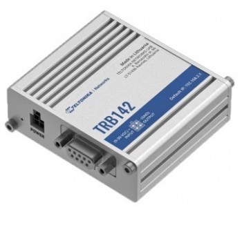 Teltonika TRB142003000 Gateway, 2G/3G/4G LTE (Cat 1), Equipped with RS232 for serial communication - LTE Gateway - TRB142 - No Wi-Fi - Ethernet LAN (RJ-45) ports 0 - Mesh Support No - MU-MiMO No - 2G/3G/4G - Antenna type 1 x SMA for LTE - 1 x Virtual netw