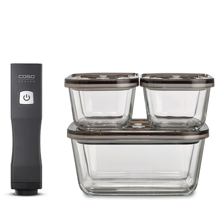 Caso - Vacu OneTouch Vacuum sealer Eco-Set - Black