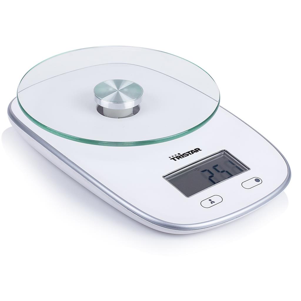 Tristar - Kitchen scales - KW-2445 - Maximum weight (capacity) 5 kg - Graduation 1 g - Display type LCD - White