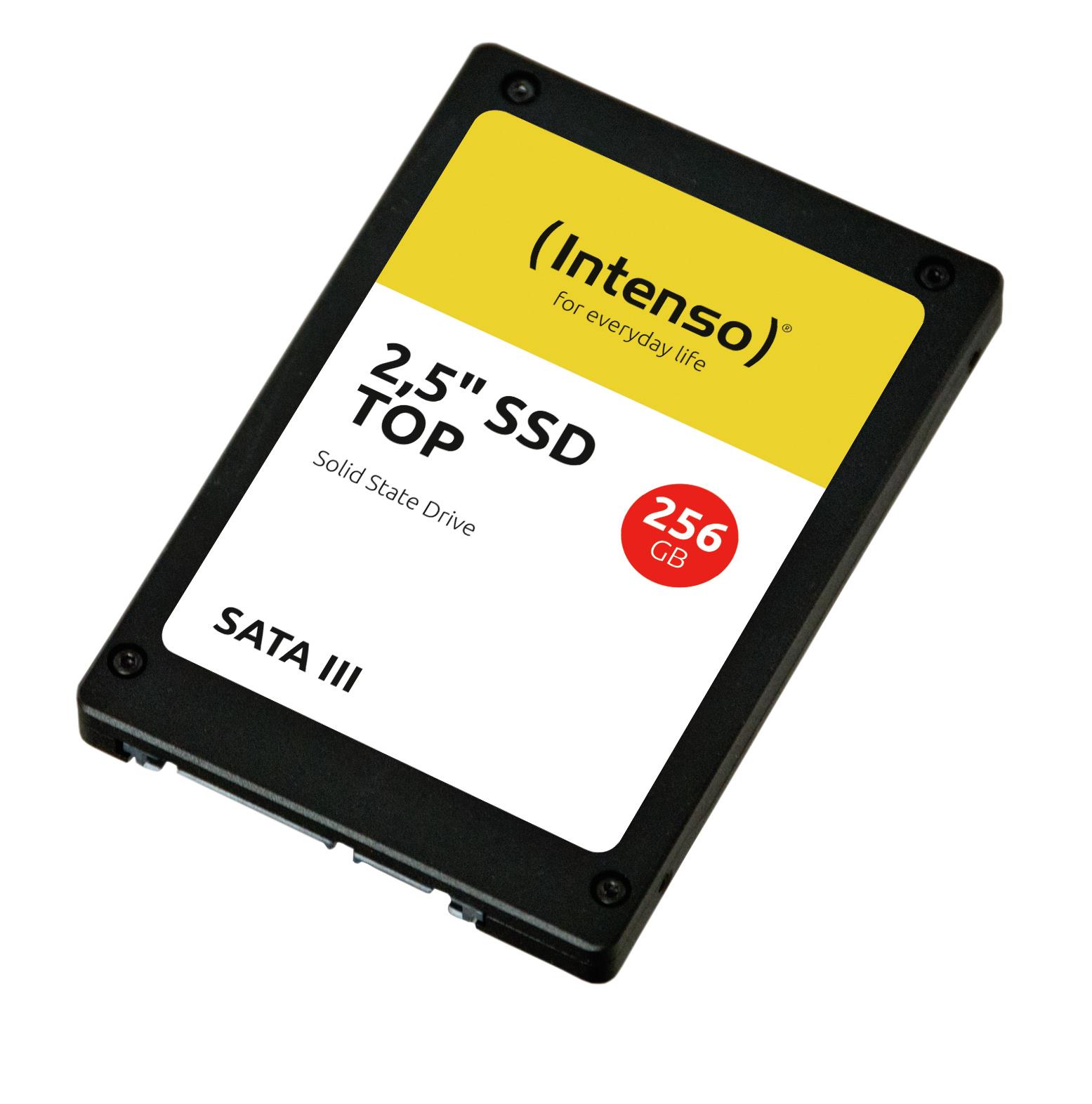 SSD|INTENSO|256GB|SATA 3.0|SLC|Write speed 500 MBytes/sec|Read speed 520 MBytes/sec|2,5"|3812440