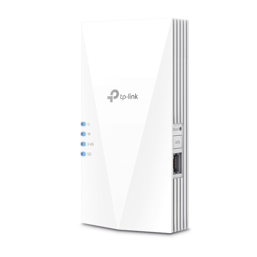 TP-LINK - AX1800 Wi-Fi 6 Range Extender - RE600X - 802.11ax - 2.4GHz/5GHz - Ethernet LAN (RJ-45) ports 1 - MU-MiMO Yes - no PoE - Antenna type 2xInternal