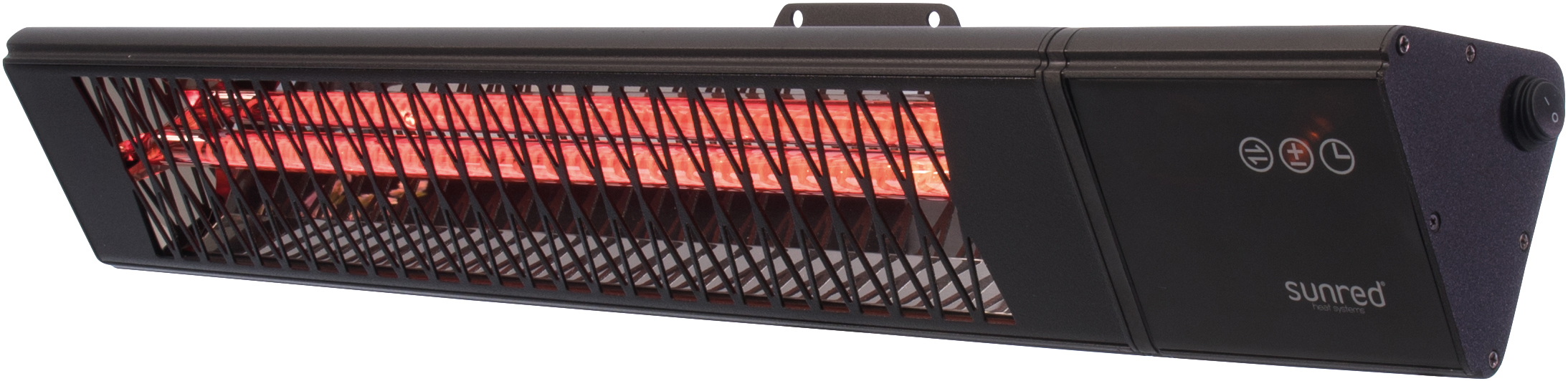 SUNRED - Heater - PRO25W-SMART, Triangle Dark Smart Wall - Infrared - 2500 W - Black - IP55