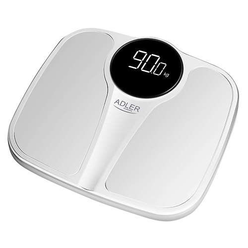 Adler - Bathroom Scale - AD 8172w - Maximum weight (capacity) 180 kg - Accuracy 100 g - Body Mass Index (BMI) measuring - White