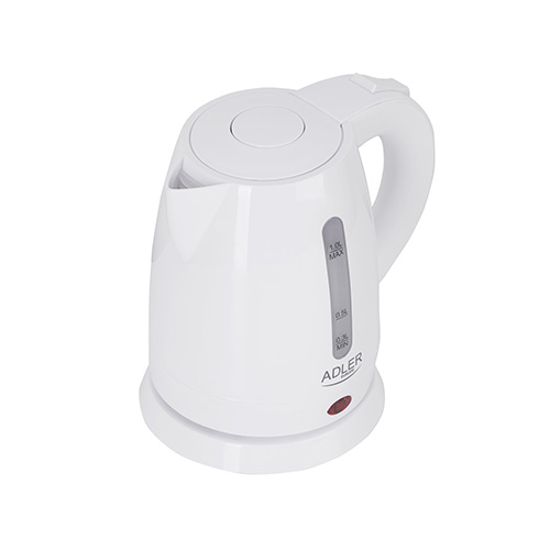 Adler - Kettle - AD 1272 - Electric - 1600 W - 1 L - Stainless steel/Polypropylene - 360° rotational base - White