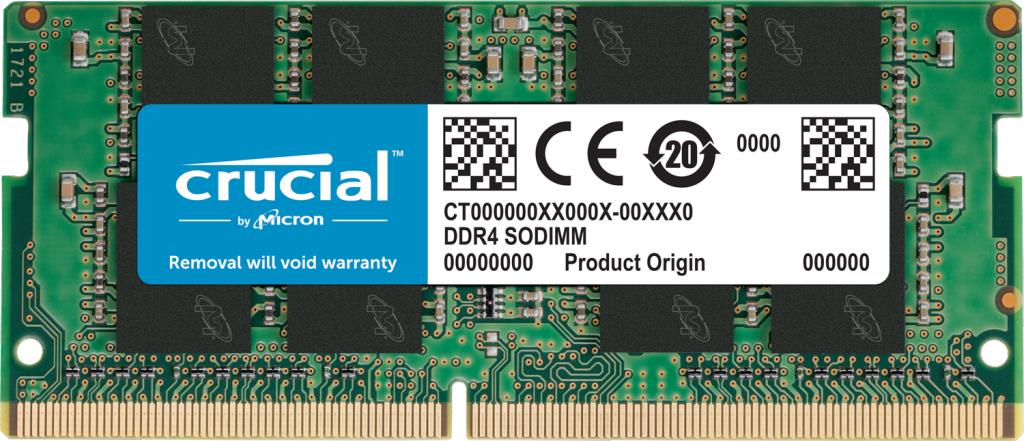 NB MEMORY 8GB PC25600 DDR4/SO CT8G4SFRA32A CRUCIAL