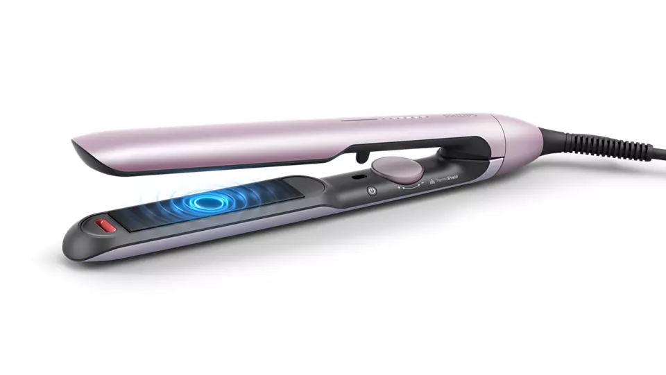 Philips - Hair Straitghtener - BHS530/00 - Warranty 24 month(s) - Ceramic heating system - Ionic function - Display LED - Temperature (max) 230 °C - Number of heating levels 12 - Metallic Pink