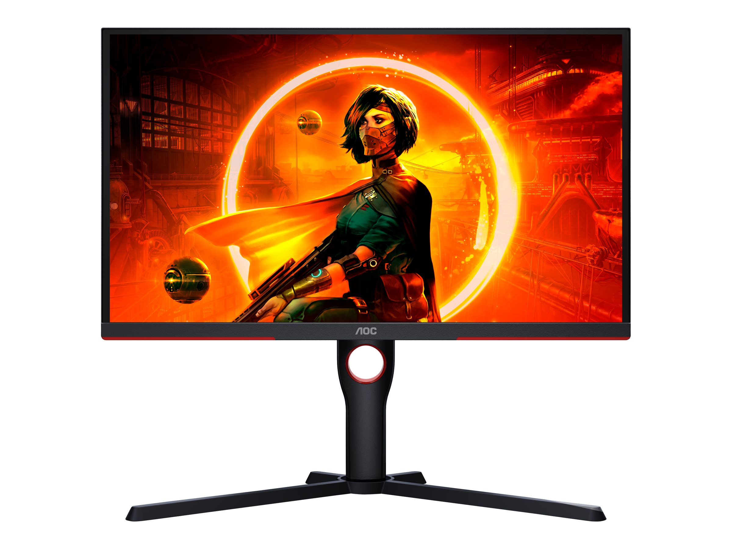 AOC - Monitor - 25G3ZM/BK - 24.5 " - VA - FHD - 16:9 - 240 Hz - 1 ms - 1920 x 1080 - 300 cd/m² - HDMI ports quantity 2 - Black/Red - Warranty 36 month(s)