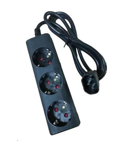 Eaton - Eaton Output cable IEC-Schuko 10A C14 - 3x Schuko-Box - 1010081 - Sockets quantity 3