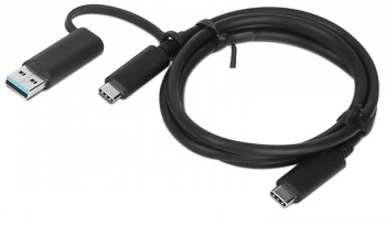 Lenovo - 1m, Hybrid USB-C with USB-A Cable