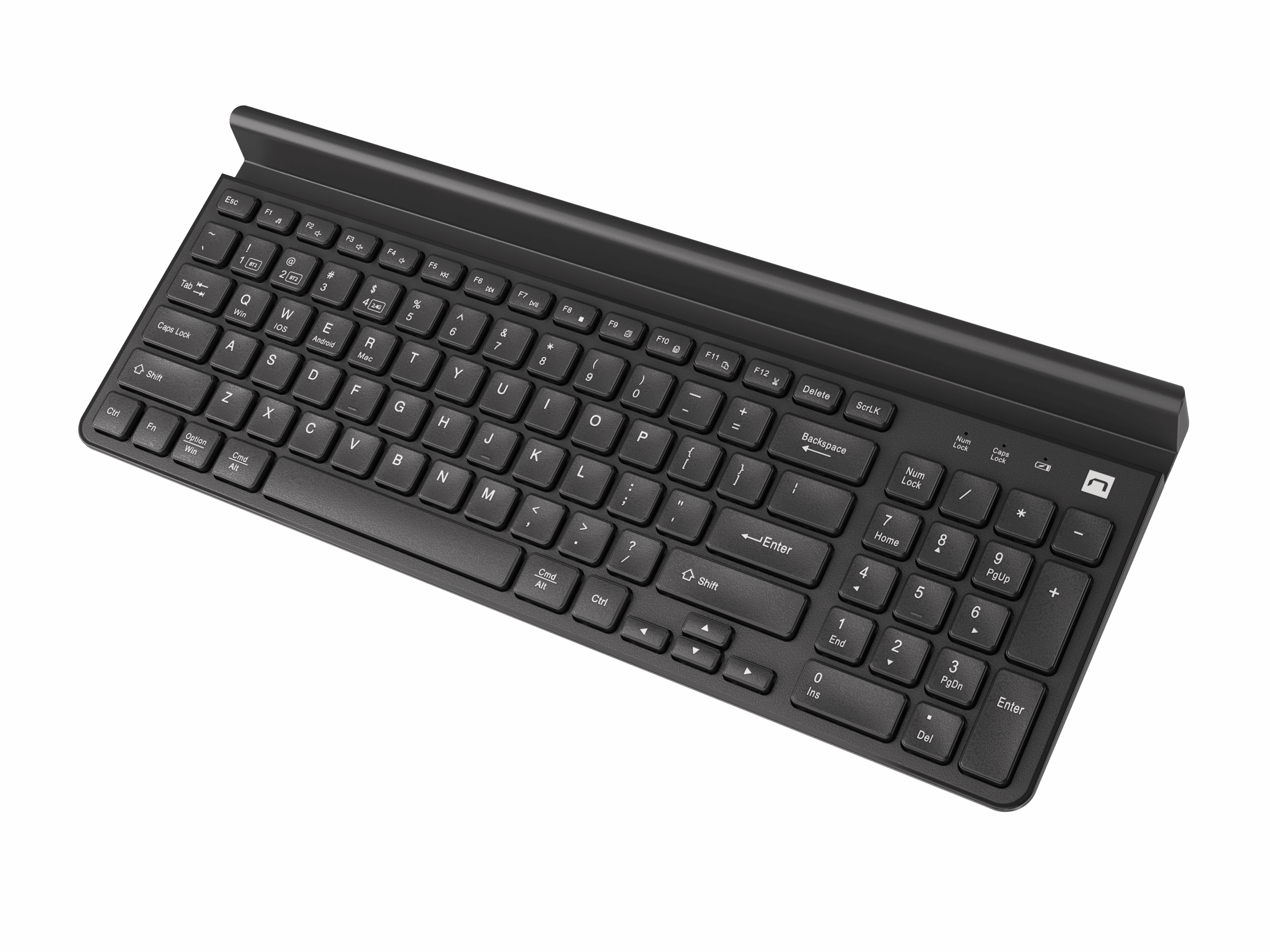 Natec - Keyboard - Felimare NKL-1973 - Keyboard - Wireless - US - Black - 2.4 GHz, Bluetooth
