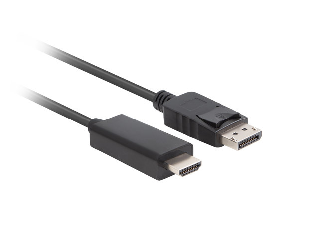 Lanberg - DisplayPort to HDMI Cable - CA-DPHD-11CC-0010-BK - DisplayPort Male - HDMI Male - DP to HDMI - 1 m