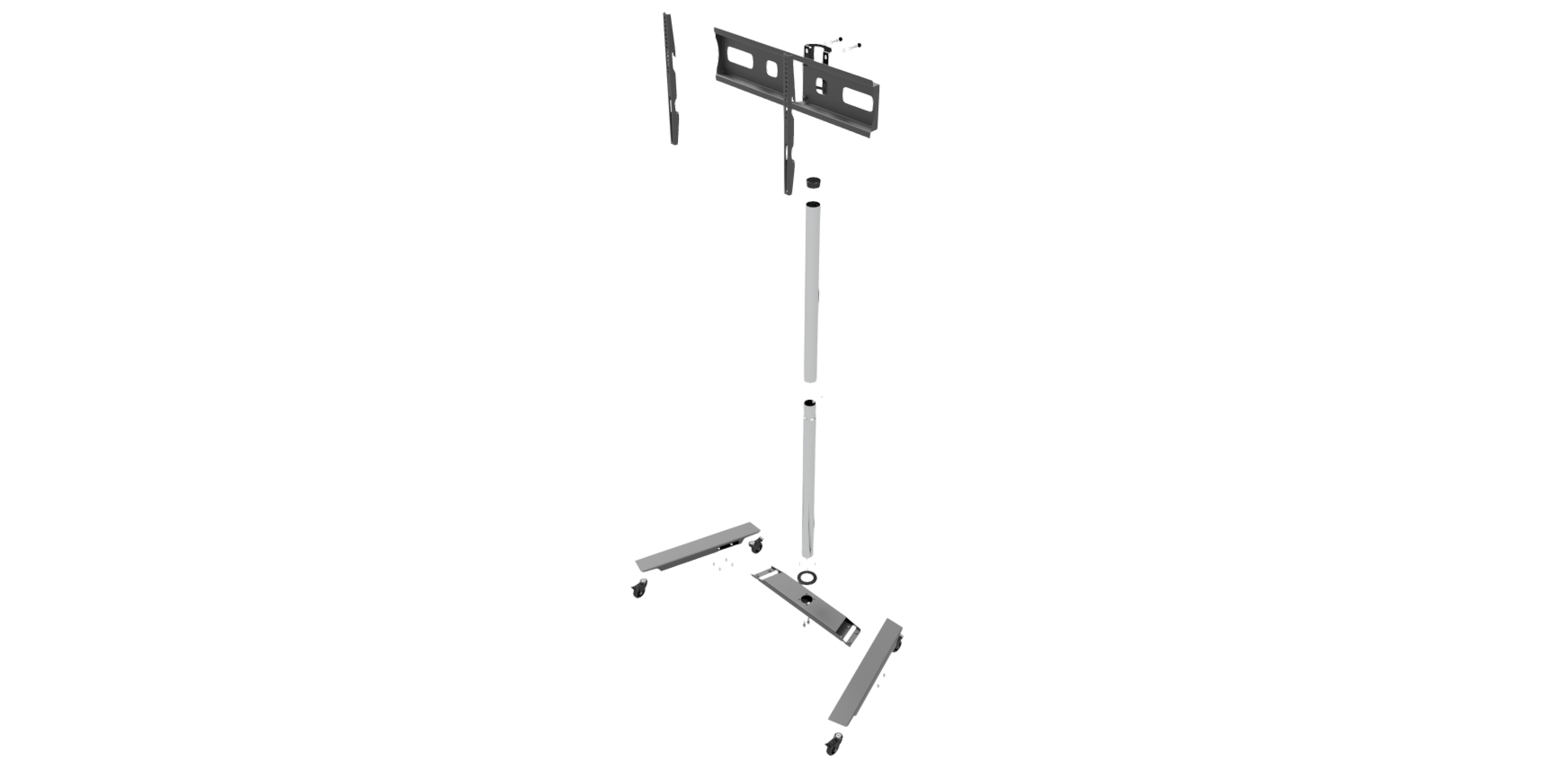 EDBAK - Floor stand - TR5E - Trolleys & Stands - 42-65 " - Maximum weight (capacity) 50 kg - Black