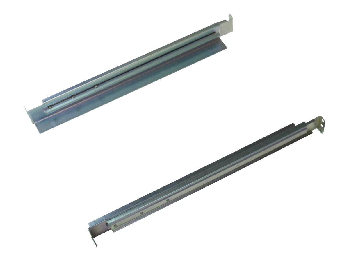 CyberPower - 4POSTRAILKIT1832 Rackmount Rail Kit - Adjustable Rails: Extend from 18.5” to 29” for proper fit with various sizing requirements; 4-Post Mounting: Secures equipment at both the front and back of the rack; Mounting Hardware: Sixteen (16) M5 x 