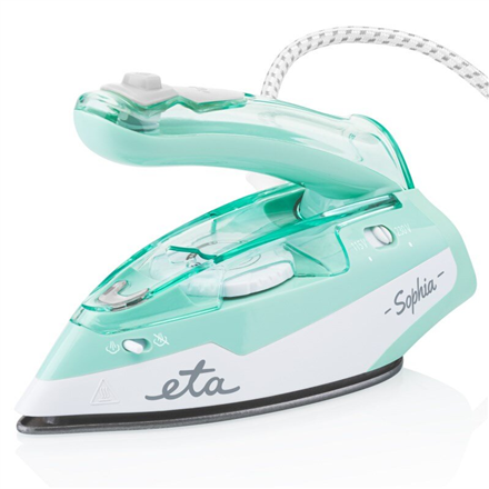 ETA - ETA127190000 Sophia - Steam Travel Iron - 1100 W - Water tank capacity 80 ml - Continuous steam 30 g/min - Steam boost performance 50 g/min - Green/White