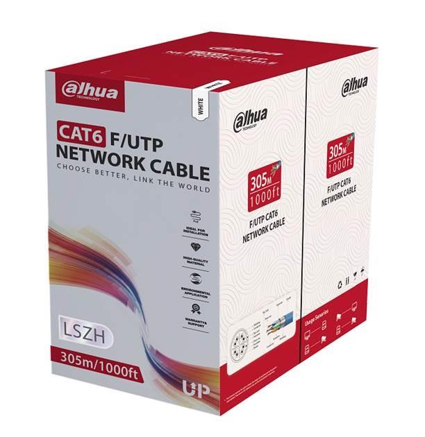 CABLE CAT6 UTP 305M WHITE/PFM923I-6FN-CD-WHITE DAHUA