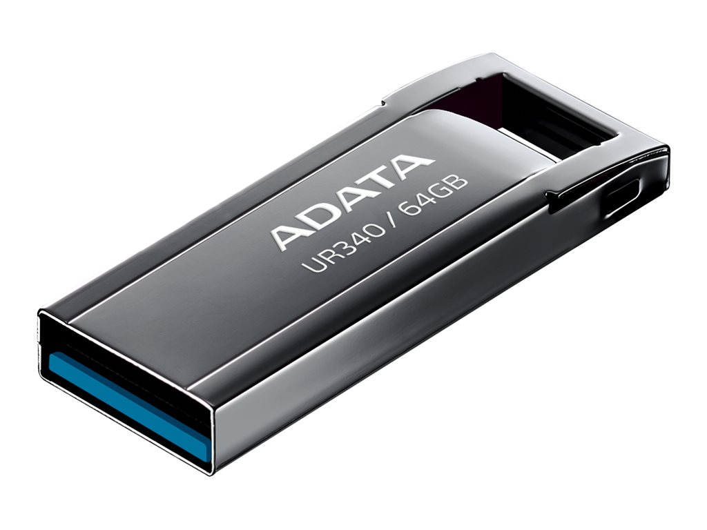 ADATA - USB Flash Drive - UR340 - 64 GB - USB 3.2 Gen1 - Black