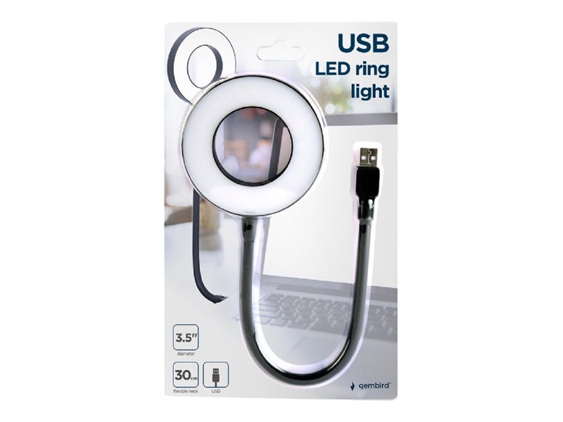 Gembird NL-LEDRING-01 USB LED ring light - White 6500K - N/A