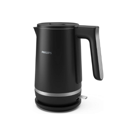 Philips Kettle - HD9395/90 - Electric - 2200 W - 1.7 L - Plastic/Stainless Steel - 360° rotational base - Black