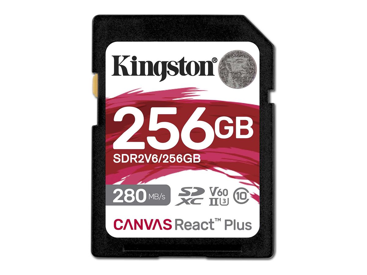 Kingston - Canvas React Plus - 256 GB - SD - Flash memory class 10