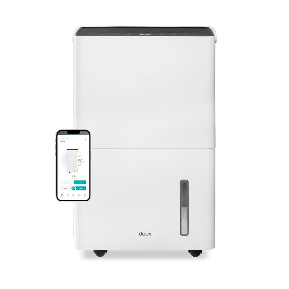 Duux Smart Dehumidifier - Bora - Suitable for rooms up to 50 m² - Water tank capacity 4 L - White