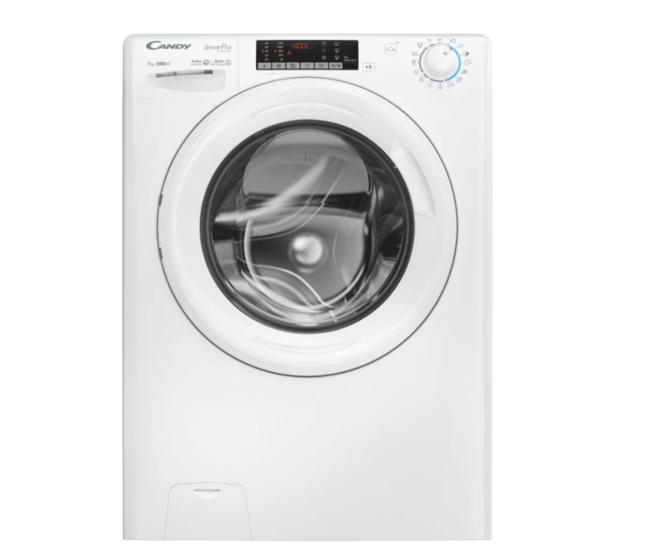 Candy - Washing Machine - CO4 274TWM6/1-S - Energy efficiency class A - Front loading - Washing capacity 7 kg - 1200 RPM - Depth 45 cm - Width 60 cm - Display - LCD - Wi-Fi - White