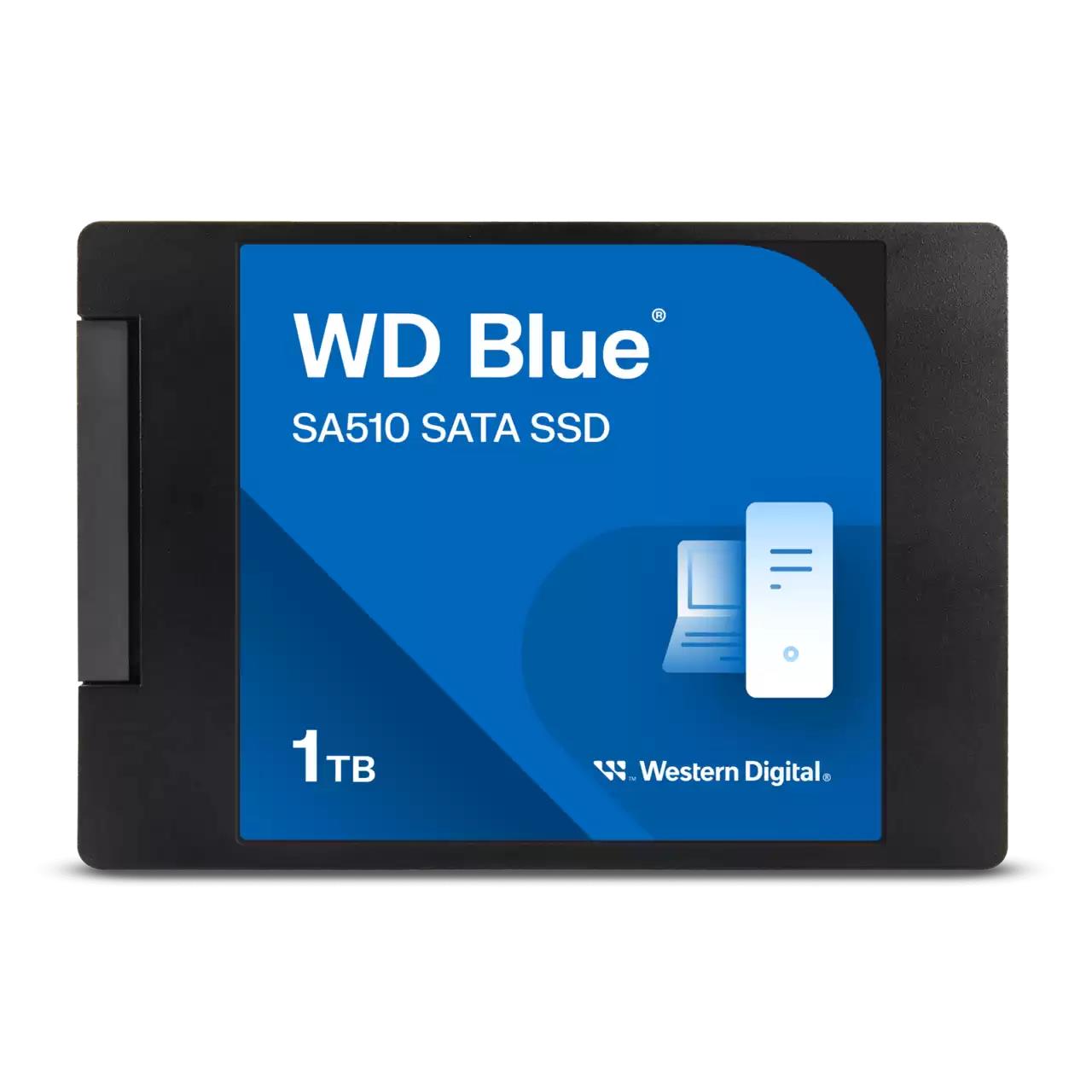 SSD|SANDISK|Blue SA510|POWERED BY SANDISK|1000 GB|Serial ATA III|Write speed 520 MB/s|Read speed 560 MB/s|2.5"|400xTBW rating|MTBF 17500000 h|WDS100T3B0A