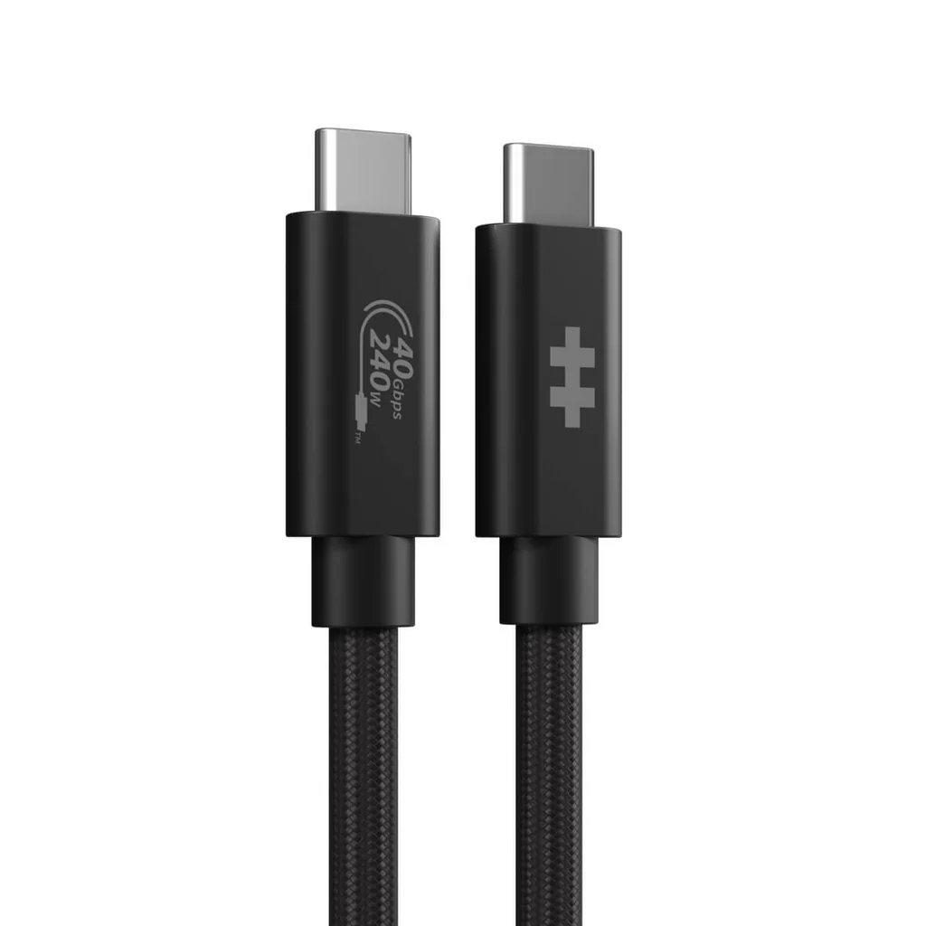Hyper - HyperDrive Next USB4 Type-C Performance Cable, 1.2 m - HD6500BKGL