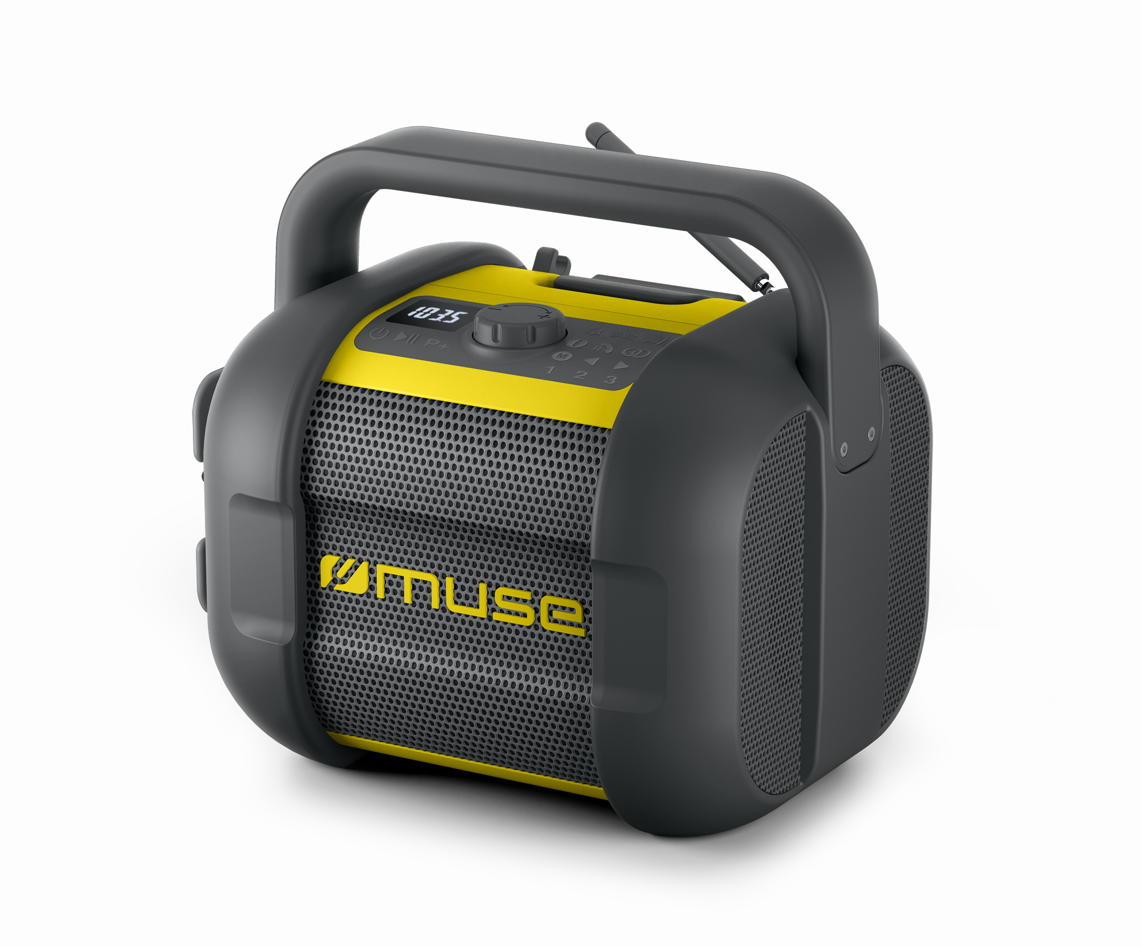 Muse - Jobsite Radio - M-968 BTY - 40 W - Waterproof - Bluetooth - Black/Yellow - NFC features - Portable - Wireless connection