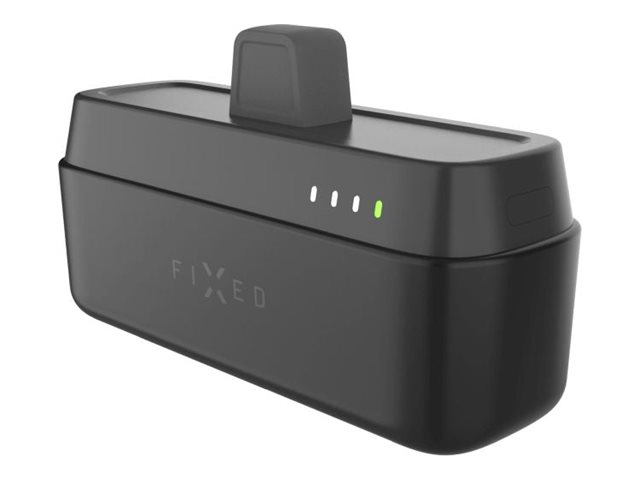 Fixed - Zen 5 Plug-in 20W Powerbank - FIXZEN-5PL-BK - 5000 mAh - USB-C: DC 5V/3A, 9V/2.22A, 12V/1.67A 20W MAX - Black