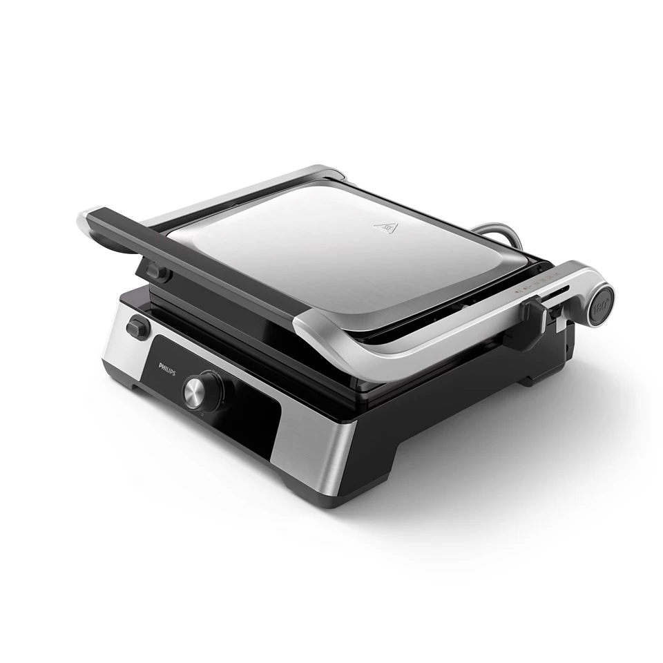 Philips - Contact Electric Grill - HD6301/90 5000 Series - Table - 2200 W - Black