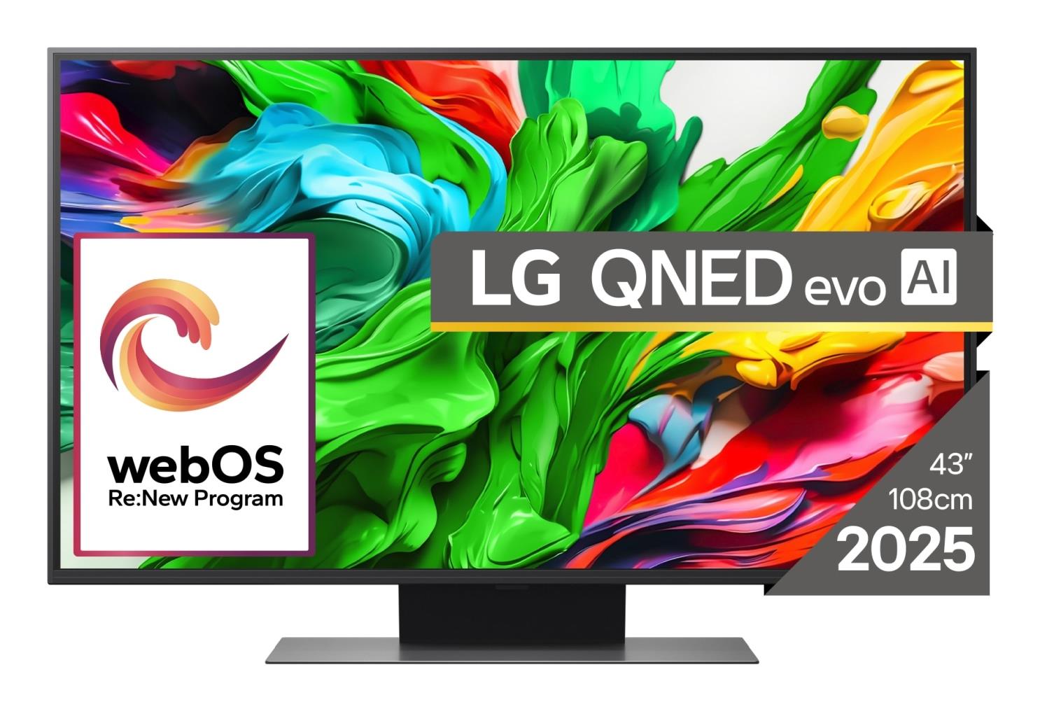TV Set|LG|43"|4K/Smart|3840x2160|Wireless LAN|Bluetooth|webOS|Black|43QNED86A3C