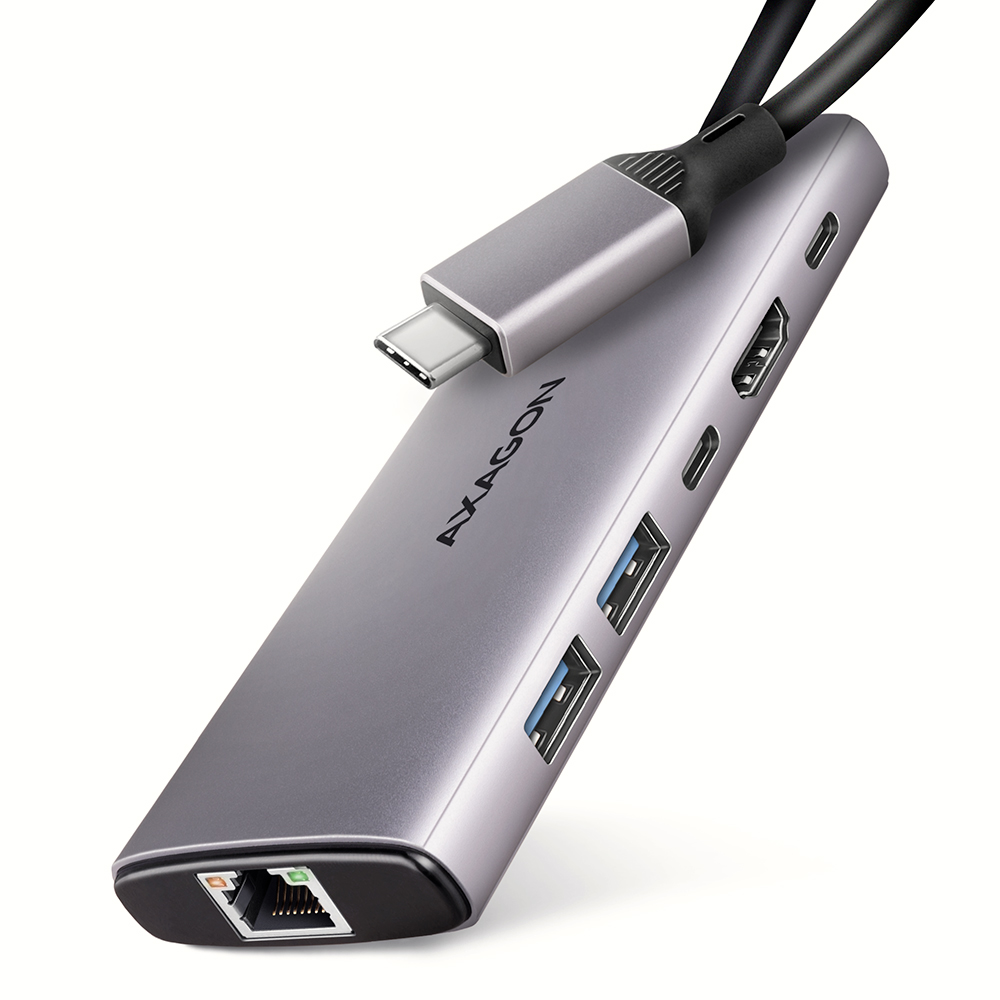 AXAGON Multi port USB-C 10Gbps hub - HMC-6G2L