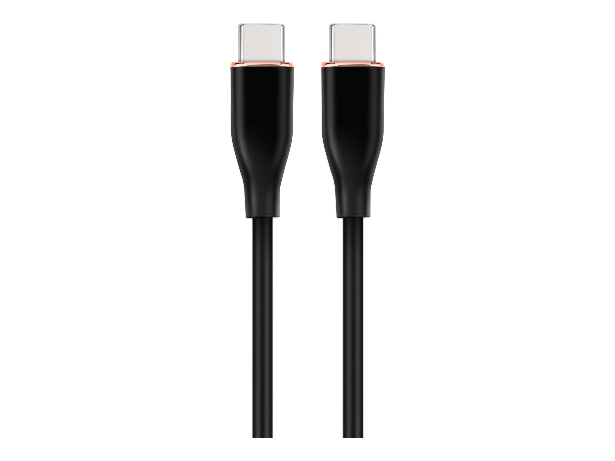 Cablexpert - Premium Silicon Type-C Power Delivery (PD) Charging and Data Cable, 1.5 m - CC-USB2S-CMCM-1.5M-BK