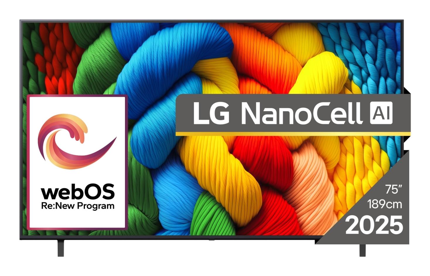 TV Set|LG|75 "|4K Ultra HD|3840 x 2160 pixels|Flat|16:9|LED|75NANO80A3B