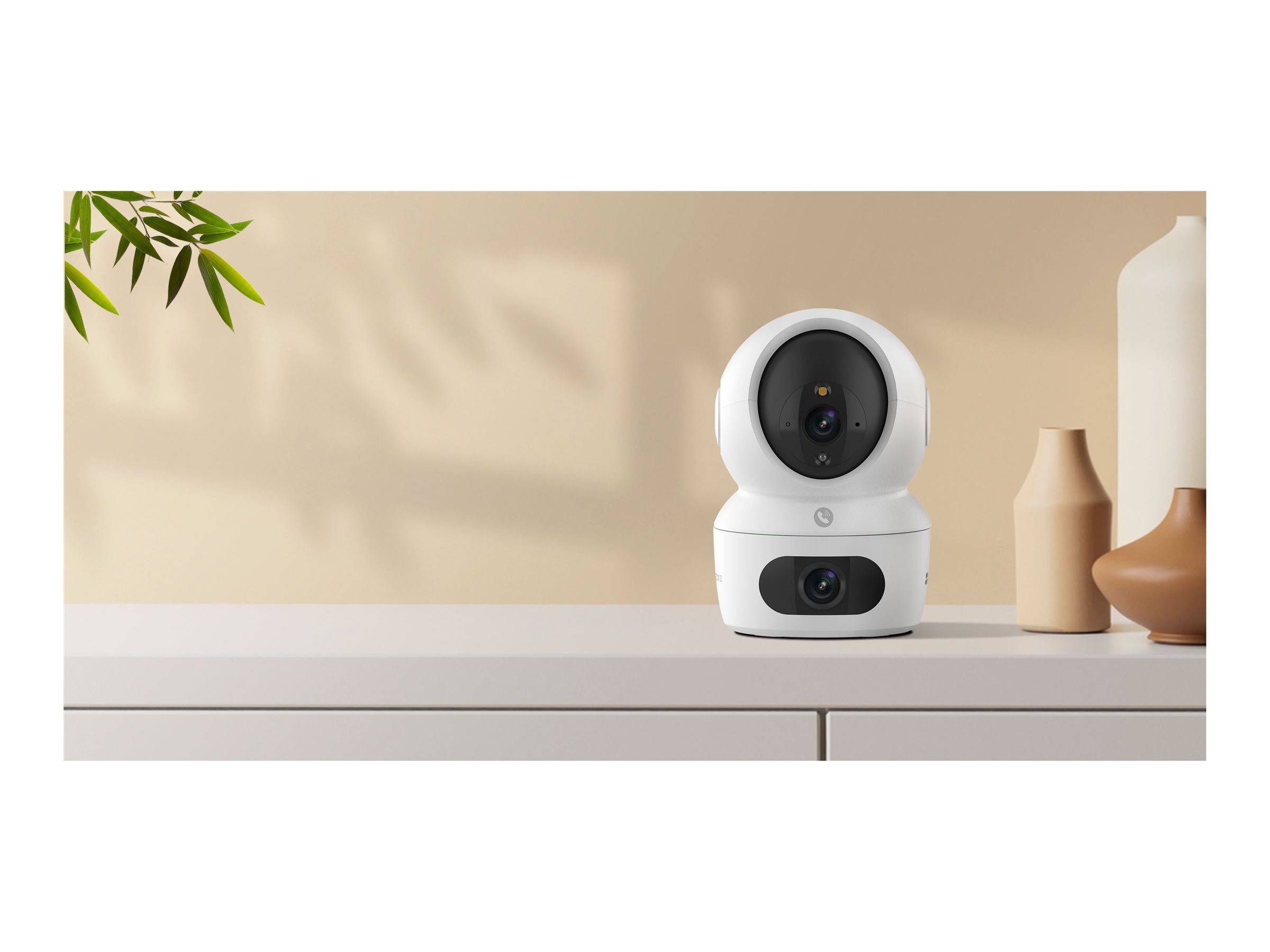 EZVIZ CSH7C Internally Controlled and Directional Camera (4 MP + 4 MP, two-lens), White - EZVIZ