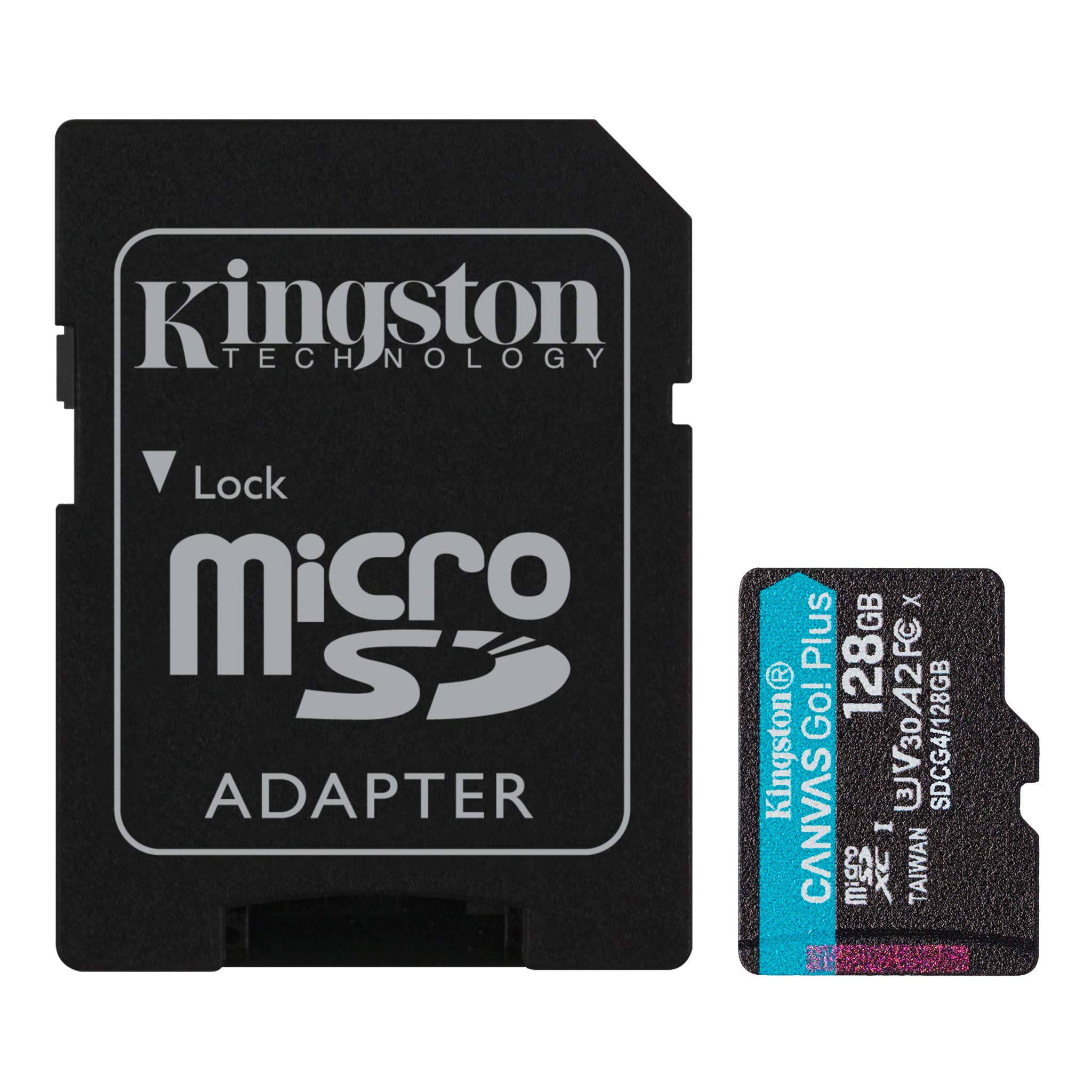Kingston - Canvas Go! Plus - 128 GB - microSD - Flash memory class Class 10, UHS-I, U3, V30, A2
