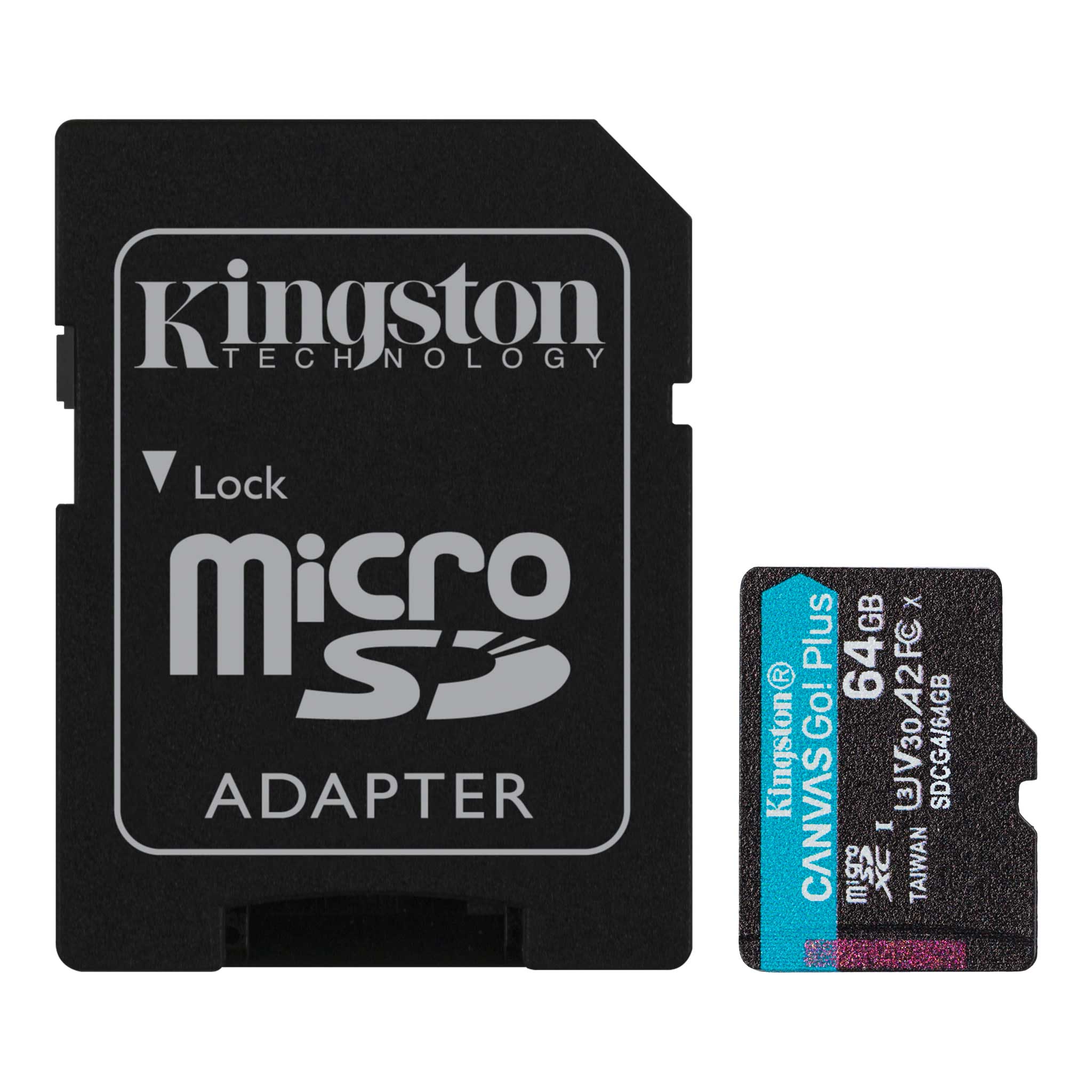Kingston - Canvas Go! Plus - 64 GB - SD - Flash memory class Class 10, UHS-I, U3, V30, A2