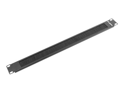 Lanberg 19" brush panel 1U - AK-1101-B - Black