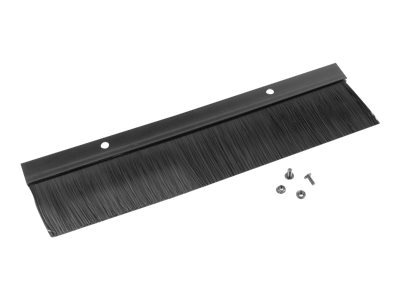 Lanberg 19" cable entry brush panel - AK-1102-B - Black
