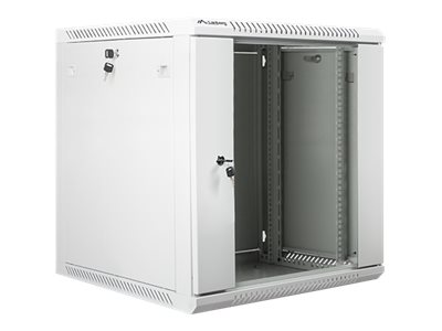 Lanberg - Rack cabinet 19" wall-mount 12U/600x600 (flat pack) V2 - WF01-6612-10S - Grey