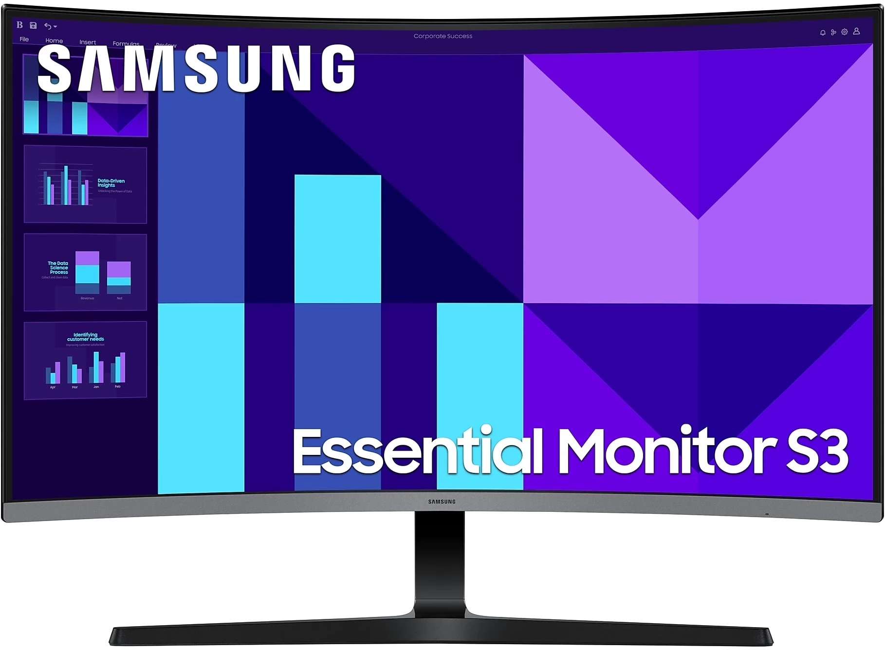 Samsung - LS27D390GAUXEN - 27 " - VA - FHD - 16:9 - 100 Hz - 4 ms - 1920 x 1080 pixels - 250 cd/m² - HDMI ports quantity 1 - Black