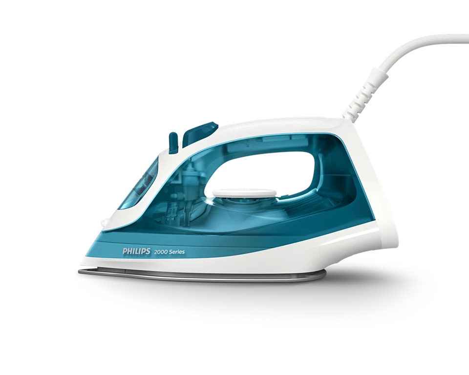 Philips Steam Iron - DST2020/90 2000 series - Steam Iron - 2000 W - Water tank capacity 250 ml - Continuous steam 25 g/min - Steam boost performance 110 g/min - Blue/White