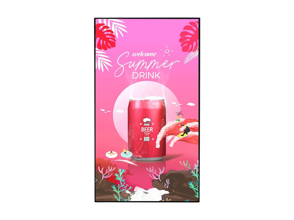 LG Window Facing Display - 75XS4P-B - 75 " - Landscape/Portrait - 24/7 - webOS - 8 ms - 178 ° - 178 °